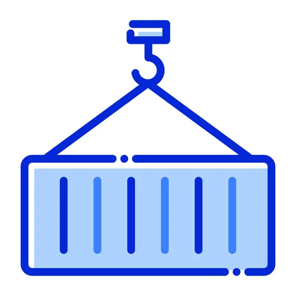 Conteneur Logistique Expédition Livraison Icône Vectorielle Entièrement Modifiable — Image vectorielle