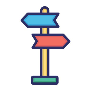 Yönlendirme tahtası, imza, tahta, tam olarak düzenlenebilir vektör simgesi