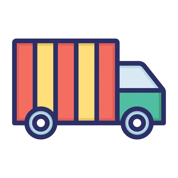 Loading Cargo Cargo Delivery Truck Delivery Fully Editable Vector Icon — Stock Vector