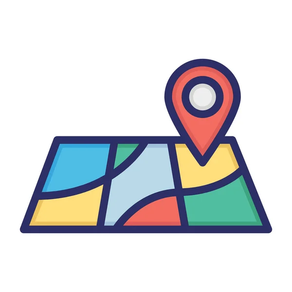 Map Location Direction Locators Fully Editable Vector Icon — Stock Vector
