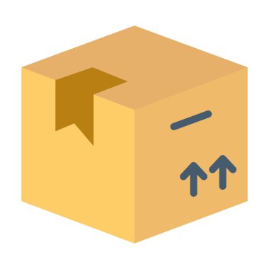 Lojistik, kutu, paket, tamamen düzenlenebilir vektör simgesi