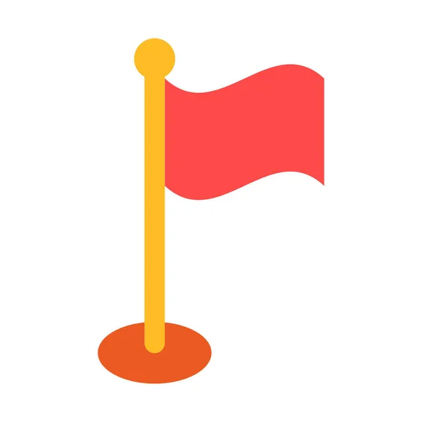 Σημαία Ορόσημο Τέλος Προορισμός Πλήρως Επεξεργάσιμο Διανυσματικό Εικονίδιο — Διανυσματικό Αρχείο
