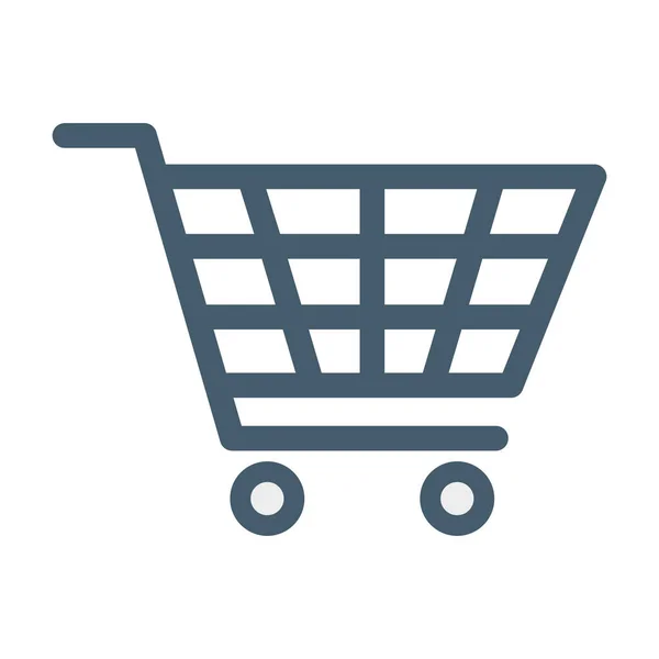 Cart Shopping Cart Shopping Ecommerce Fully Editable Vector Icon — Stock Vector