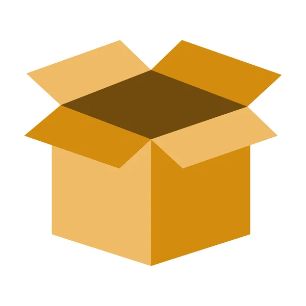 Kotak Logistik Kotak Pengiriman Buka Kotak Ikon Vektor Yang Dapat - Stok Vektor