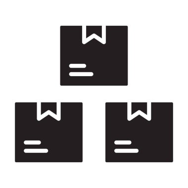 Kutu, lojistik, paket, Ürünler tamamen düzenlenebilir vektör simgesi