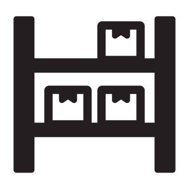 Kutular, depolama, teslimat, paketler tamamen düzenlenebilir vektör simgesi