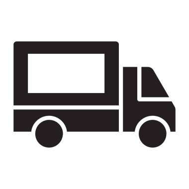 Kargo, dağıtım hizmetleri, dağıtım, tamamen düzenlenebilir vektör simgesi gönderiliyor