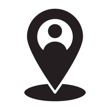 İnsan konumu, İnsan konumu, konum, tamamen düzenlenebilir vektör simgesi