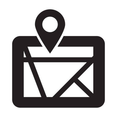 GPS, navigasyon, GPS ekranı, tamamen düzenlenebilir vektör simgesini izle