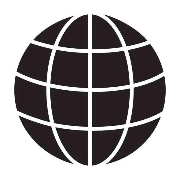 Globe Internet Earth World Fully Editable Vector Icon — Stock Vector