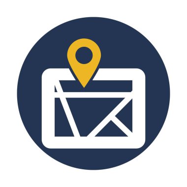 GPS, navigasyon, GPS ekranı, tamamen düzenlenebilir vektör simgesini izle