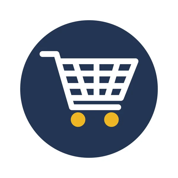 Cart Shopping Cart Shopping Ecommerce Полностью Съедобный Векторный Значок — стоковый вектор