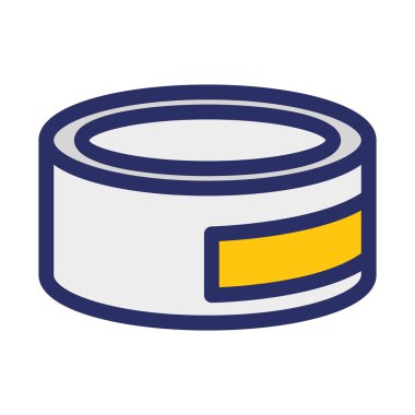 Konserve yiyecek izole edilmiş vektör simgesi kolayca değiştirilebilir ya da düzenlenebilir