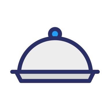 Şef Tabağı İzole Vektör simgesi Kolayca düzenleyebilir veya düzenleyebilirsiniz