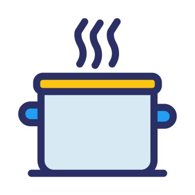 Yemek pişirme İzole Vektör simgesi Kolayca değiştirilebilir veya düzenlenebilir