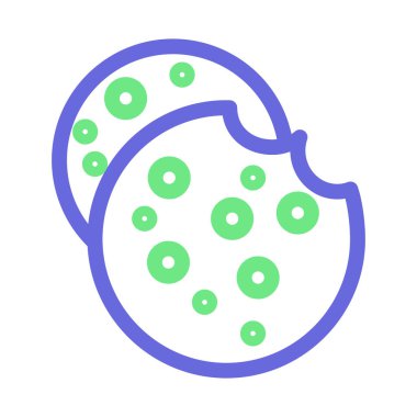 Kolayca değiştirebilen ya da düzenleyebilen Çerezler izole edilmiş Vektör simgesi