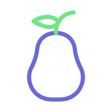 Armut meyvesi izole edilmiş Vektör simgesi kolayca düzenleyebilir ya da değiştirebilir