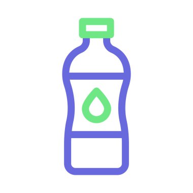 Su şişesi izole edilmiş vektör simgesi kolayca değiştirilebilir ya da düzenlenebilir