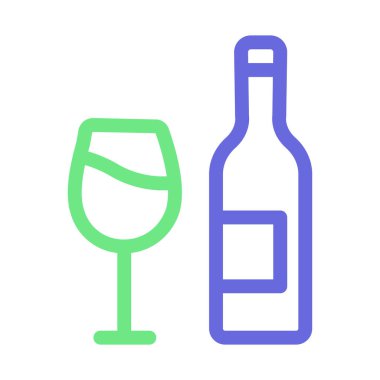 İçecek İzole Vektör simgesi Kolayca değiştirilebilir veya düzenlenebilir