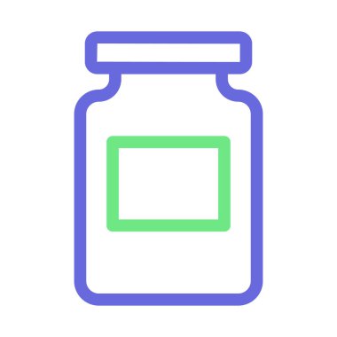 Kolayca değiştirebilen veya düzenleyebilen kavanoz izole edilmiş Vektör simgesi