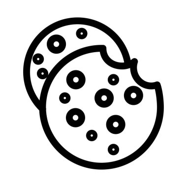 Kolayca değiştirebilen ya da düzenleyebilen Çerezler izole edilmiş Vektör simgesi