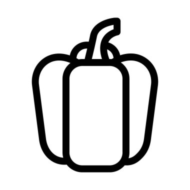 Bell Pepper İzole Vektör simgesi kolayca düzenleyebilir ya da değiştirebilir