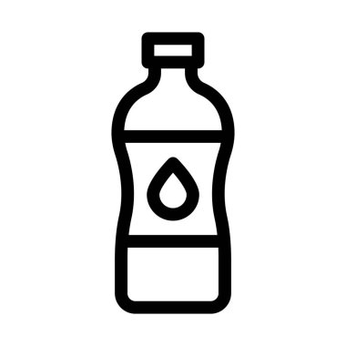 Su şişesi izole edilmiş vektör simgesi kolayca değiştirilebilir ya da düzenlenebilir