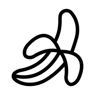 Kolayca değiştirebilen veya düzenleyebilen muz izole vektör simgesi