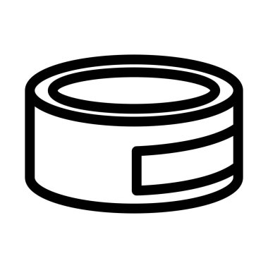 Konserve yiyecek izole edilmiş vektör simgesi kolayca değiştirilebilir ya da düzenlenebilir