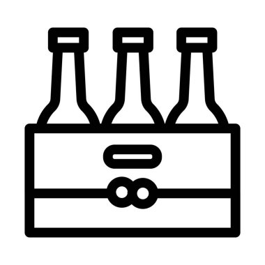 Bira kutusu izole edilmiş Vektör simgesi kolayca düzenleyebilir ya da değiştirebilir