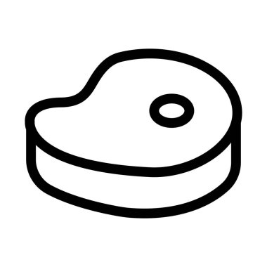  Kolayca değiştirebilen veya düzenleyebilen Biftek İzole Vektör simgesi