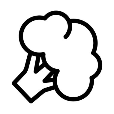 Brokoli izole edilmiş Vektör simgesi kolayca düzenleyebilir ya da değiştirebilir