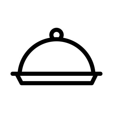 Şef Tabağı İzole Vektör simgesi Kolayca düzenleyebilir veya düzenleyebilirsiniz