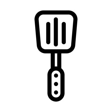 Slotted spatula izole Vektör simgesi kolayca düzenleyebilir veya değiştirebilir 