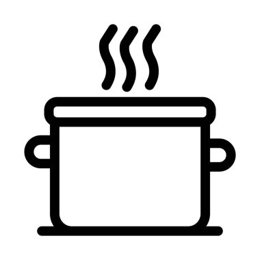 Yemek pişirme İzole Vektör simgesi Kolayca değiştirilebilir veya düzenlenebilir