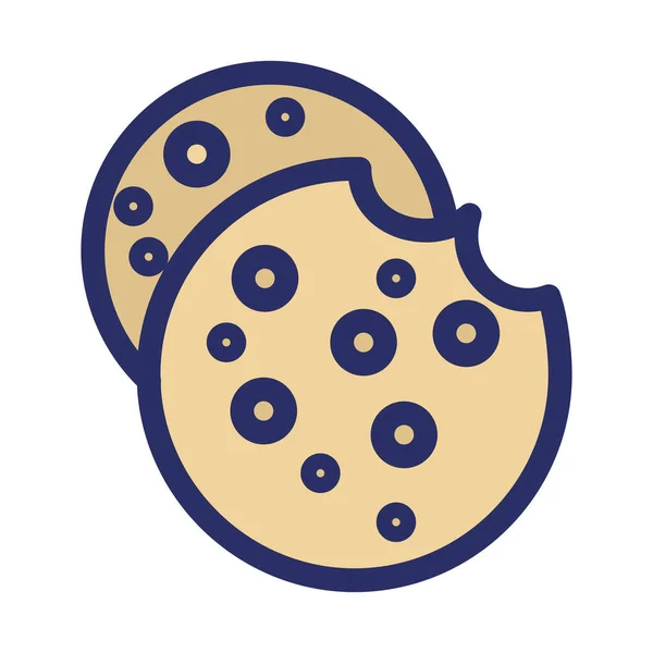 Cookies Изолированный Вектор Значок Который Легко Изменять Редактировать — стоковый вектор