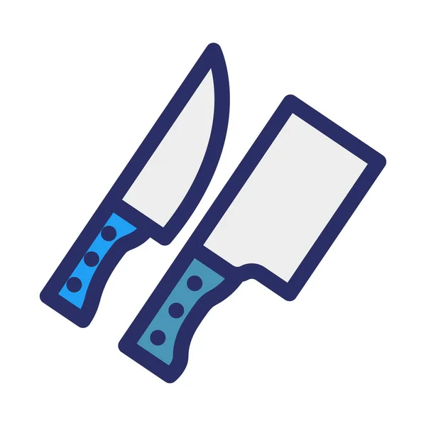 Cutting Tools Isolated Vector Icon Which Can Easily Modify Edit — Stock Vector