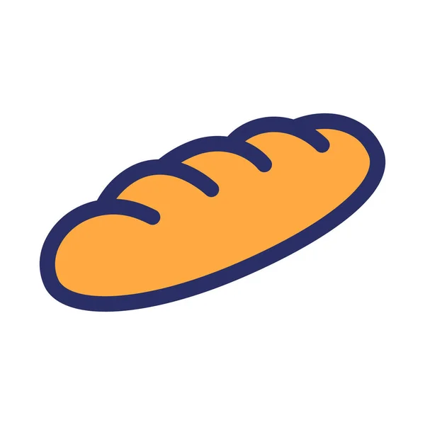 Baguette Isolated Vector Icon Which Can Easily Modify Edit — Stock Vector