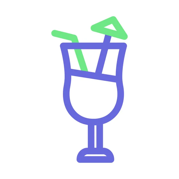 Cocktail Isolated Icône Vectorielle Qui Peut Facilement Modifier Modifier — Image vectorielle