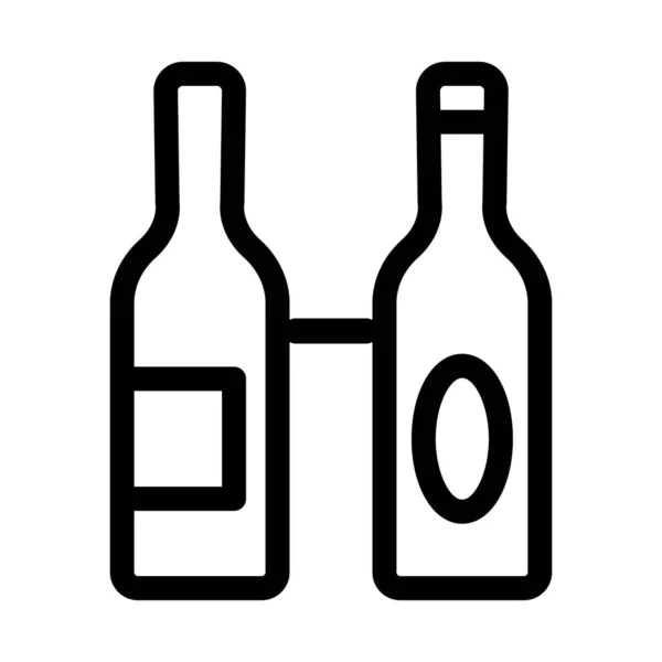Изолированный Векторный Значок Бутылки Кетчупа Который Легко Изменять Редактировать — стоковый вектор
