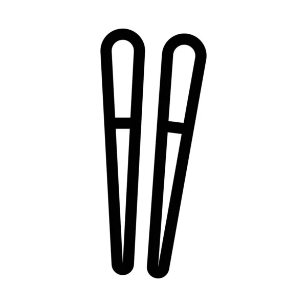 Chopsticks Μεμονωμένο Εικονίδιο Διάνυσμα Που Μπορεί Εύκολα Τροποποιήσει Επεξεργαστεί — Διανυσματικό Αρχείο