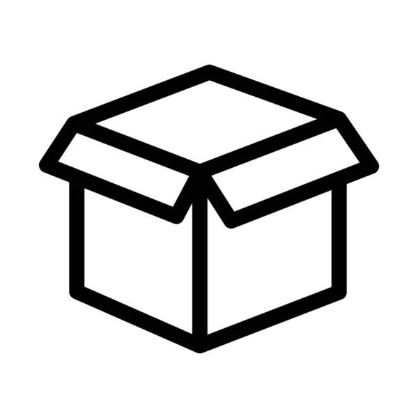 Box Icono Vector Aislado Que Puede Modificar Editar Fácilmente — Vector de stock