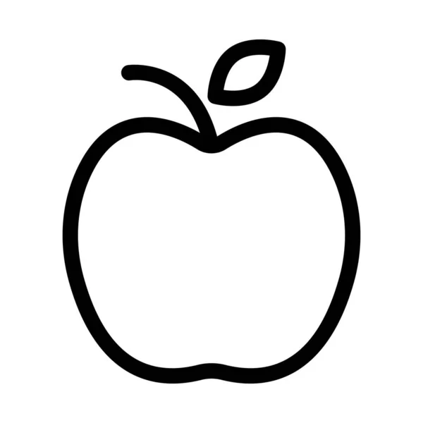 Піктограма Ізольованого Вектора Apple Яка Може Легко Змінювати Або Редагувати — стоковий вектор