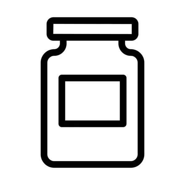 Jar Icono Vector Aislado Que Puede Modificar Editar Fácilmente — Vector de stock