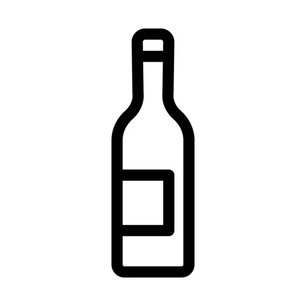 Изолированный Векторный Значок Бутылки Который Легко Изменять Редактировать — стоковый вектор