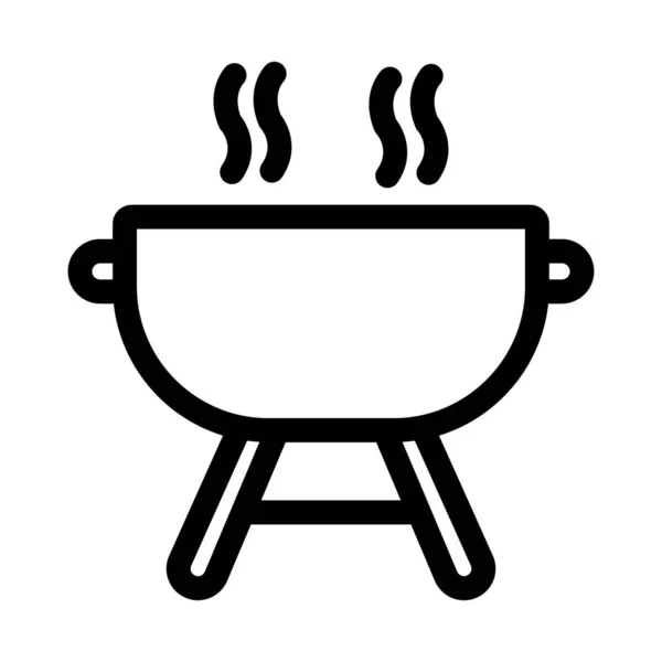 Barbecue隔离向量图标 可以很容易地修改或编辑 — 图库矢量图片