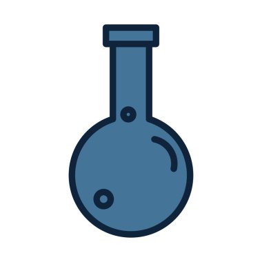 Laboratuar satırı izole vektör simgesi kolayca değiştirilebilir ve düzenlenebilir