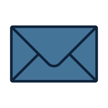 Posta kutusu satırı izole edilmiş vektör simgesi kolayca değiştirilebilir ve düzenlenebilir