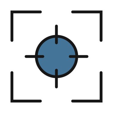 Hedef satır izole vektör simgesi kolayca değiştirilebilir ve düzenlenebilir