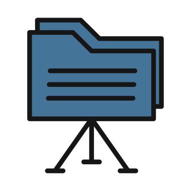 Dizin satırı izole vektör simgesi kolayca değiştirilebilir ve düzenlenebilir